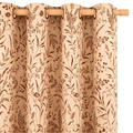 Champagne Meadow Botanical Grommet Curtain Panel