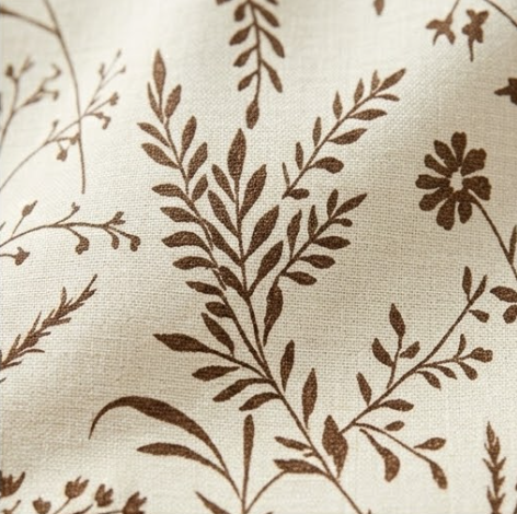 Bronze Meadow Silhouette Grommet Curtain Panel