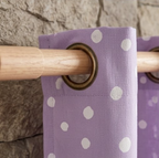 Lavender Scattered Dot Grommet Curtain Panel
